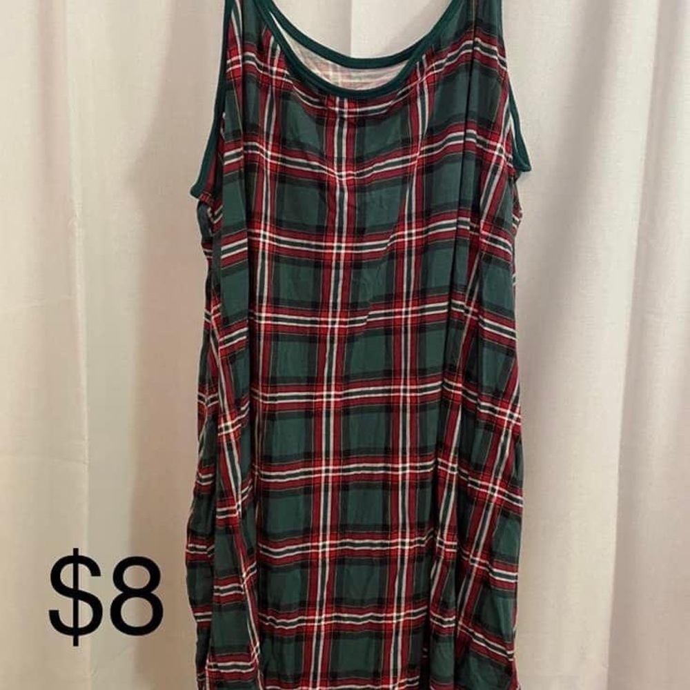Torrid size 6 plaid nightgown